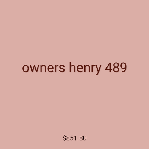 owners henry 489