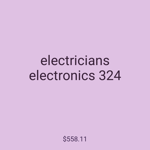 electricians electronics 324