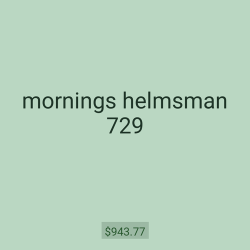 mornings helmsman 729