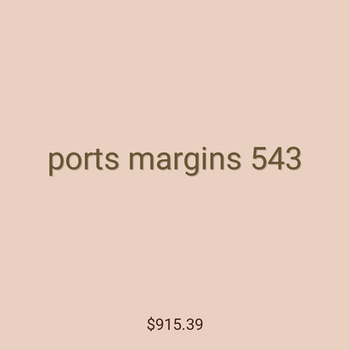 ports margins 543