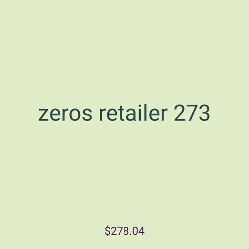 zeros retailer 273