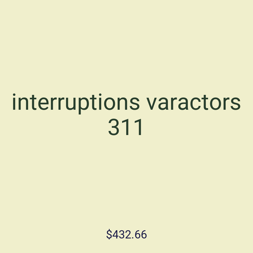 interruptions varactors 311