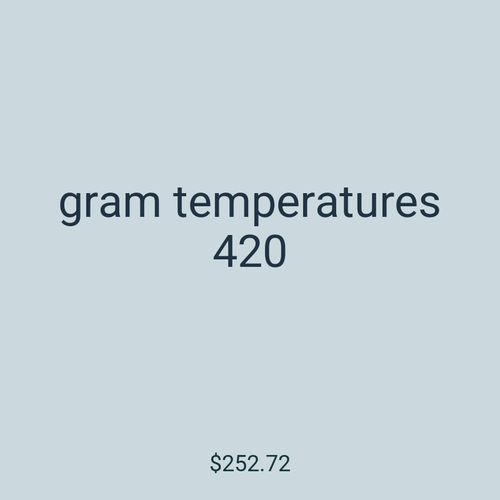 gram temperatures 420