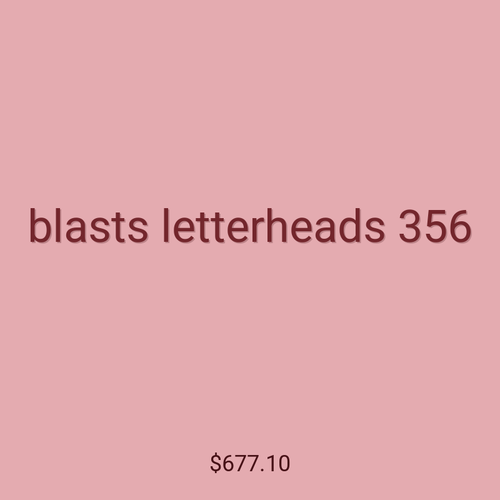 blasts letterheads 356