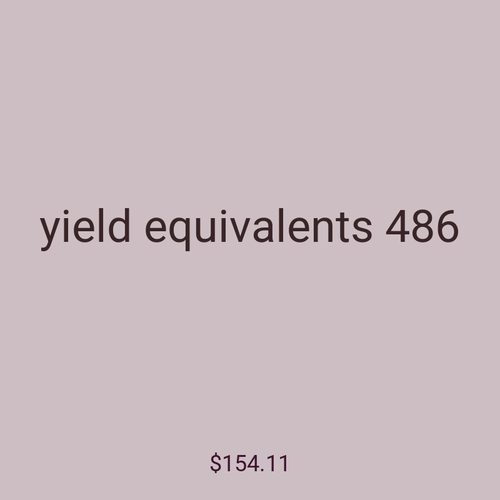 yield equivalents 486