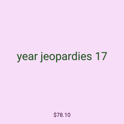 year jeopardies 17