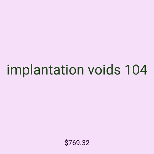implantation voids 104