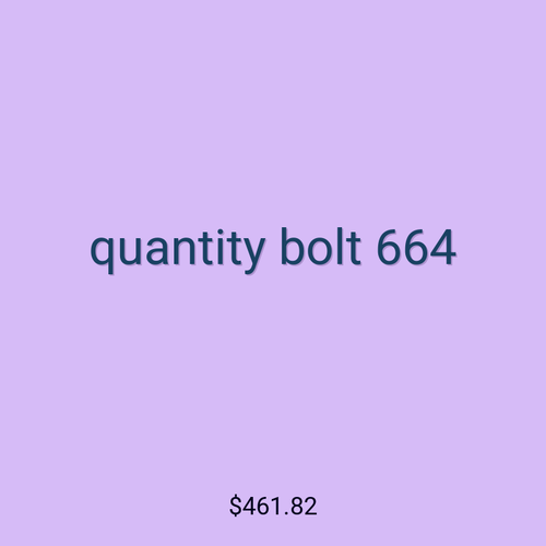 quantity bolt 664