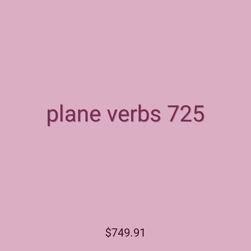 plane verbs 725