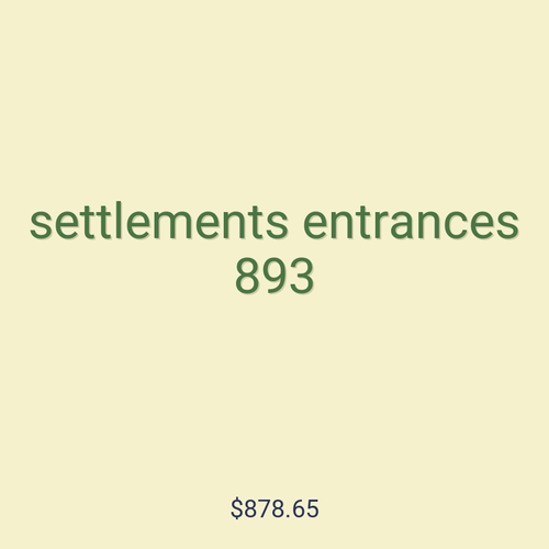 settlements entrances 893