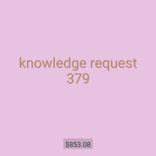 knowledge request 379