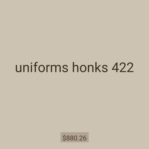 uniforms honks 422