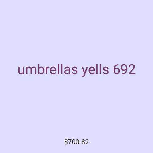 umbrellas yells 692