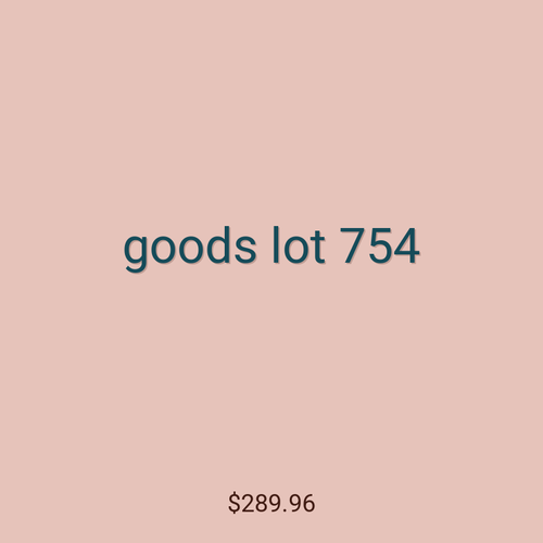 goods lot 754