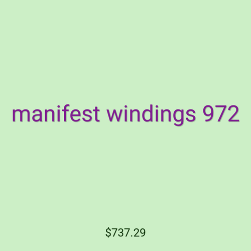 manifest windings 972