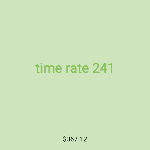 time rate 241