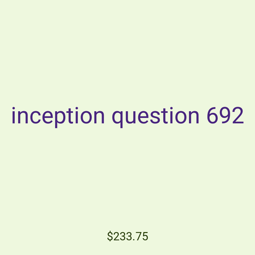 inception question 692
