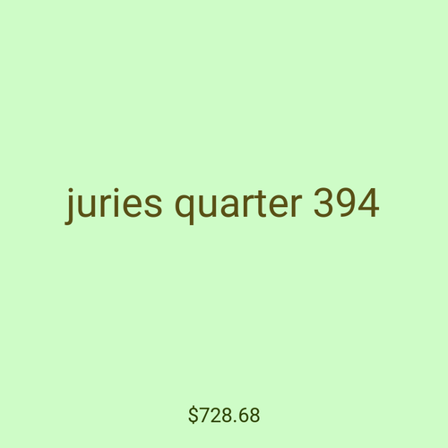 juries quarter 394
