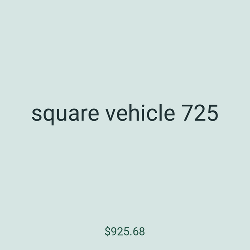 square vehicle 725