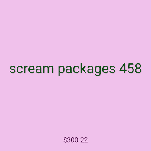 scream packages 458