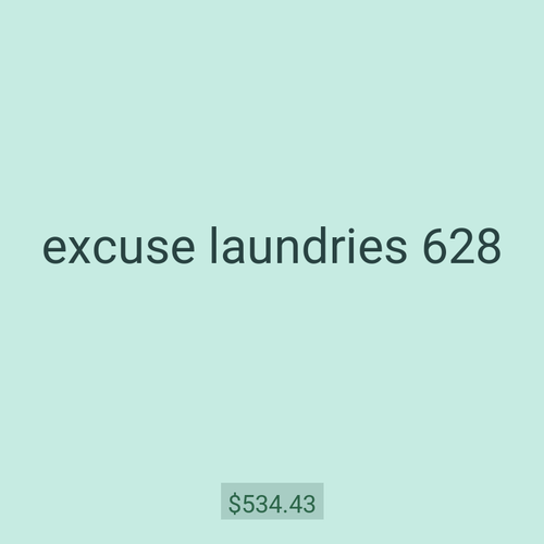 excuse laundries 628