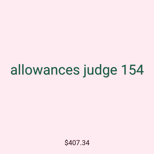 allowances judge 154