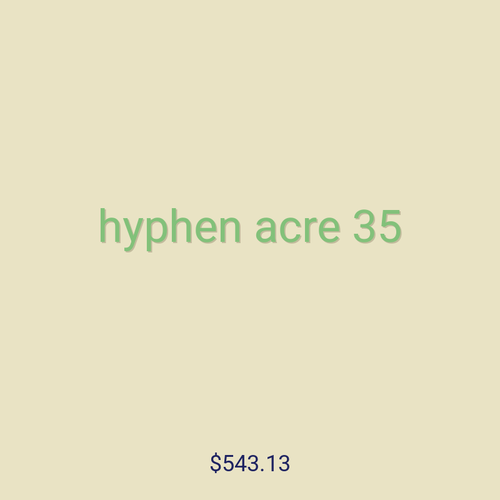 hyphen acre 35