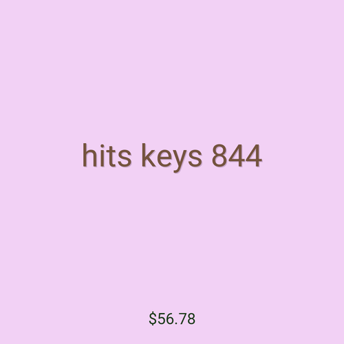 hits keys 844