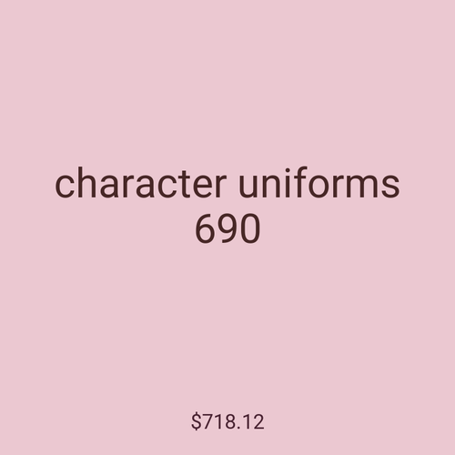 character uniforms 690