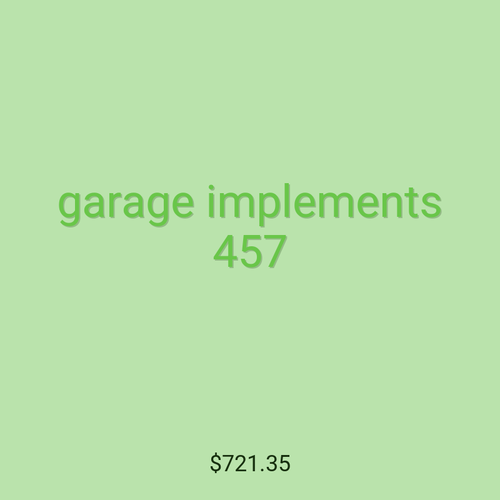 garage implements 457