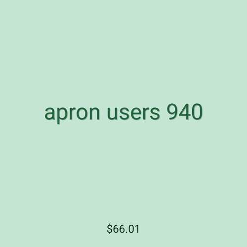 apron users 940