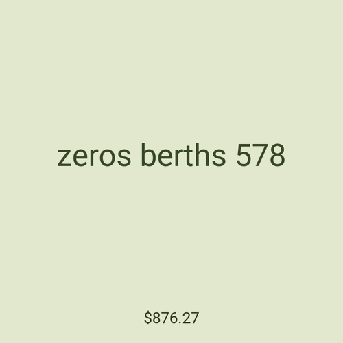 zeros berths 578