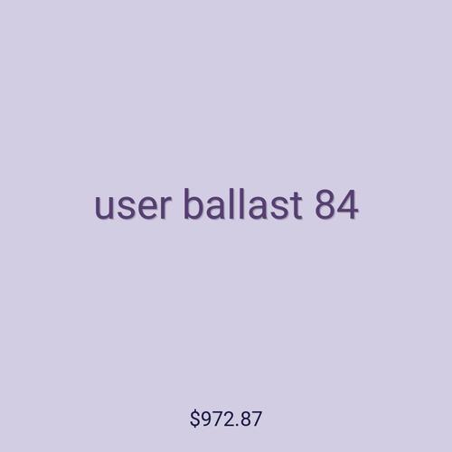 user ballast 84