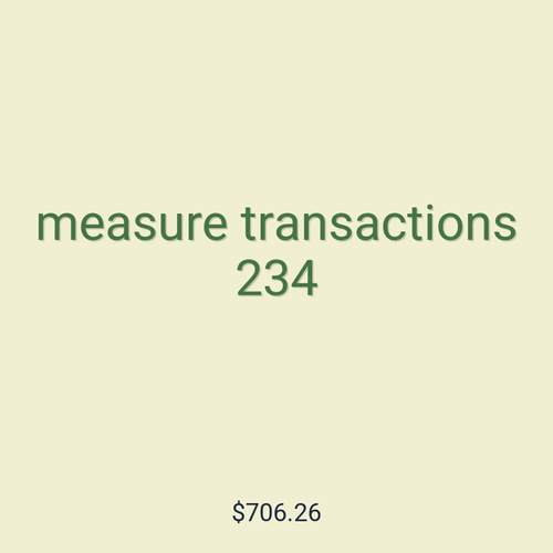 measure transactions 234