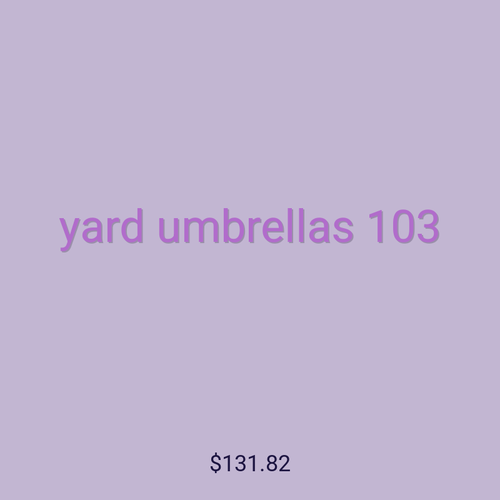 yard umbrellas 103