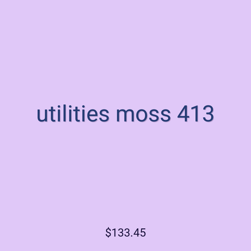utilities moss 413