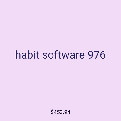 habit software 976