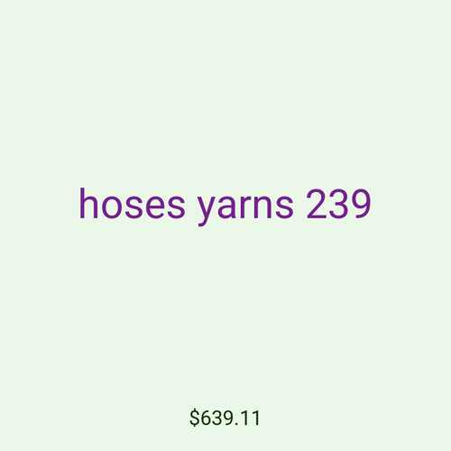 hoses yarns 239