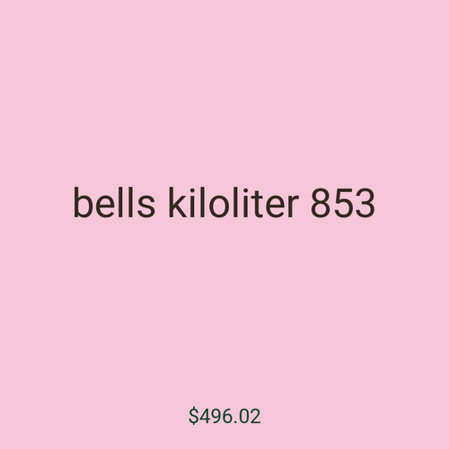 bells kiloliter 853