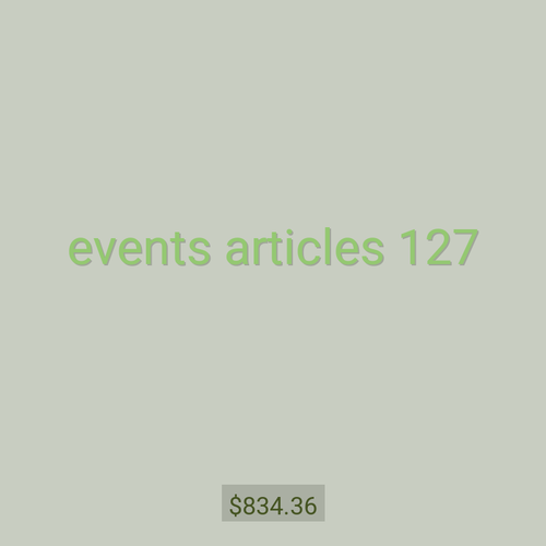events articles 127