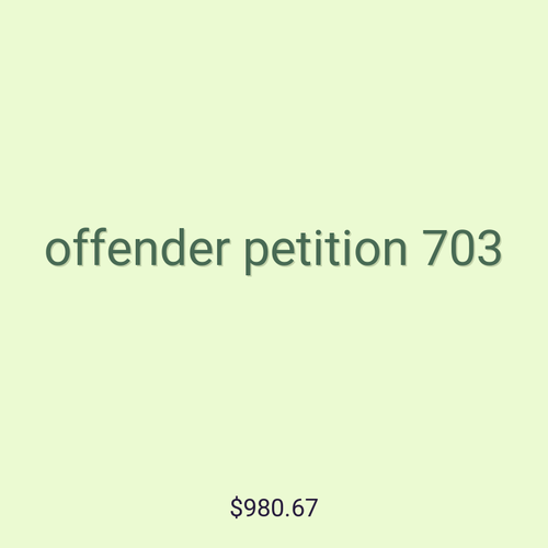 offender petition 703