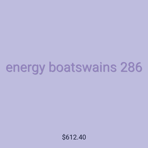 energy boatswains 286