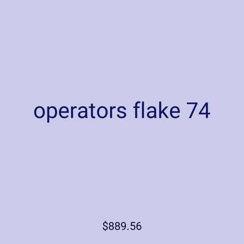 operators flake 74