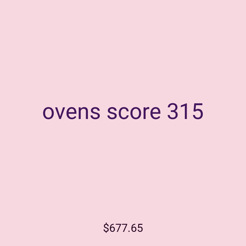 ovens score 315