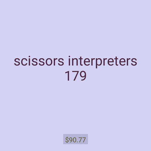 scissors interpreters 179