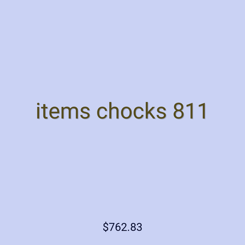 items chocks 811