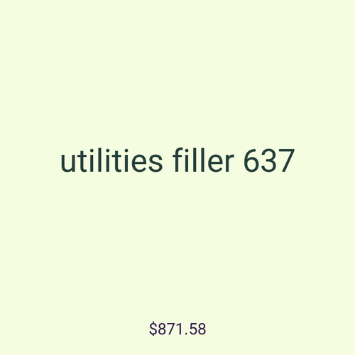 utilities filler 637