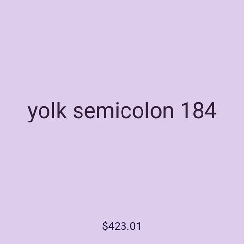 yolk semicolon 184