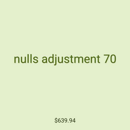 nulls adjustment 70
