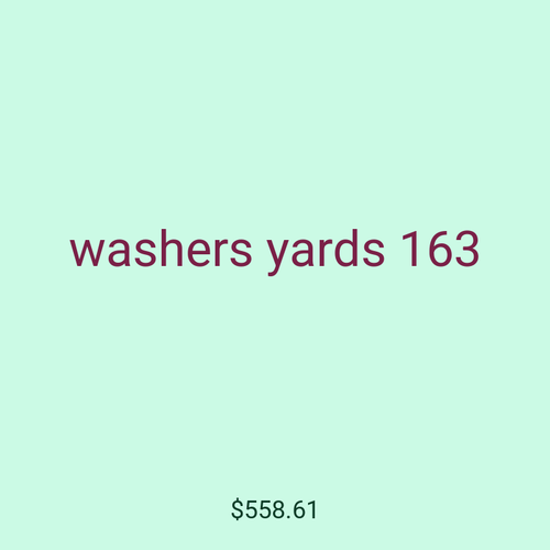 washers yards 163